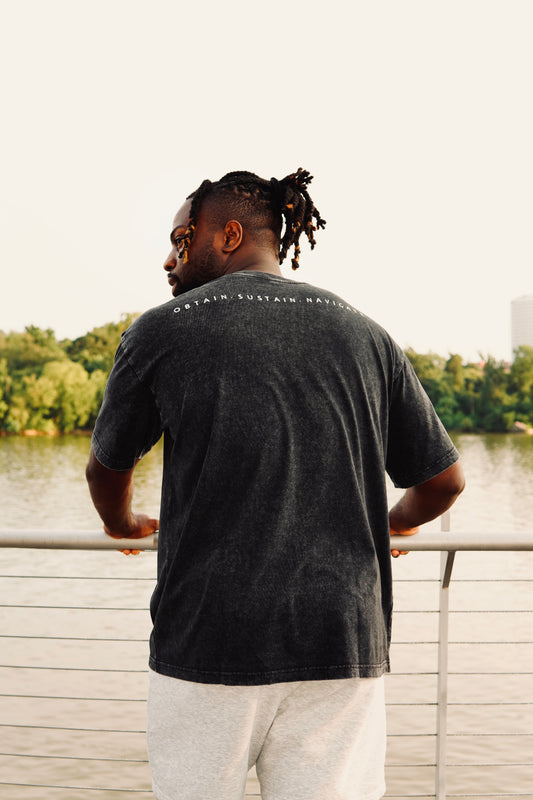 Black Oversized "M$N" T-Shirt