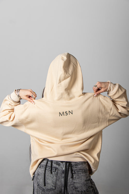Beige Unisex "Mosion" Hoodie