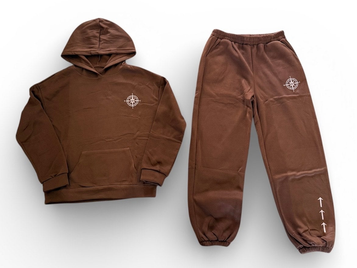 Brown "M$N" Sweatsuit