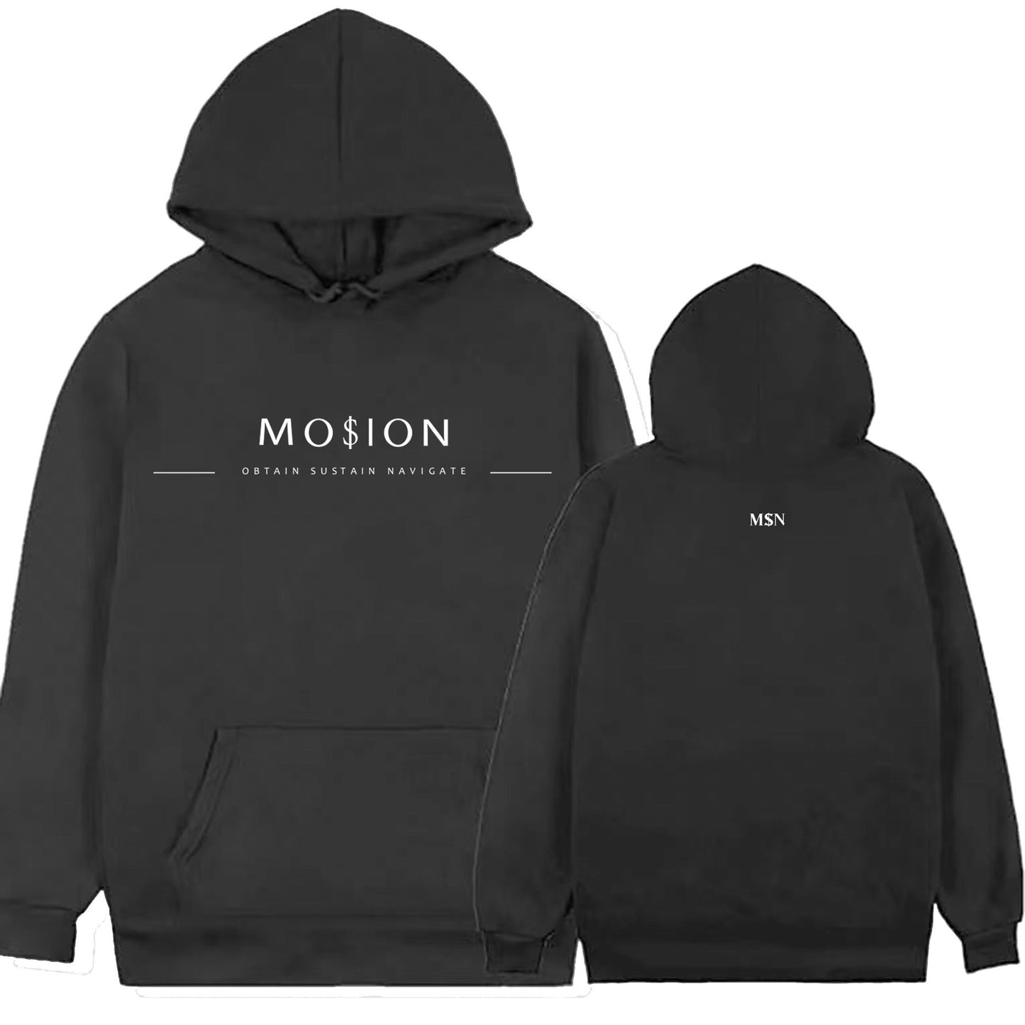 Black Unisex "Mosion" Hoodie