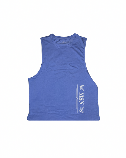 Light Blue “M$N” Tank Top