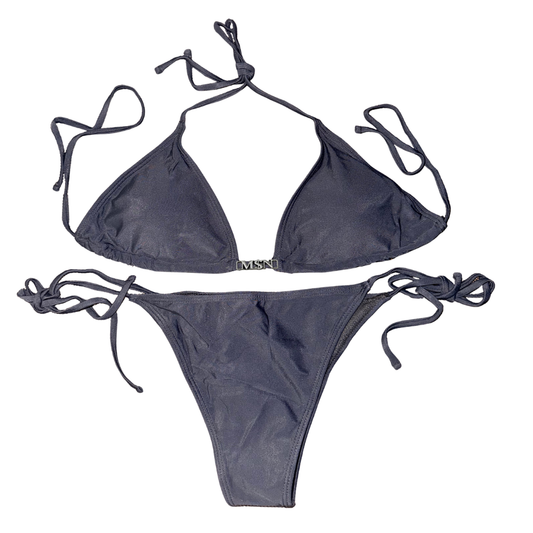 Black “M$N” Bikini Set