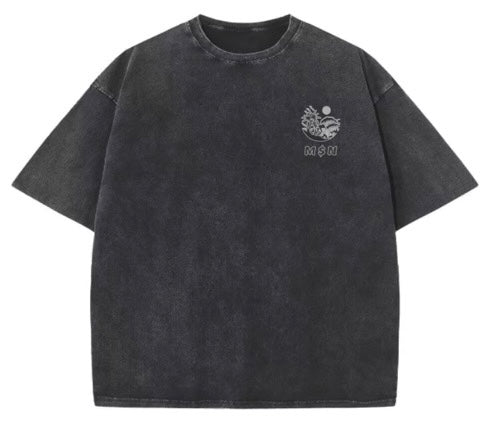 Black Oversized "M$N" T-Shirt
