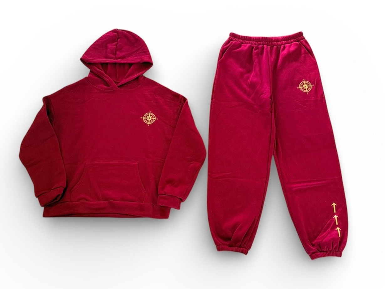 Red "M$N" Sweatsuit