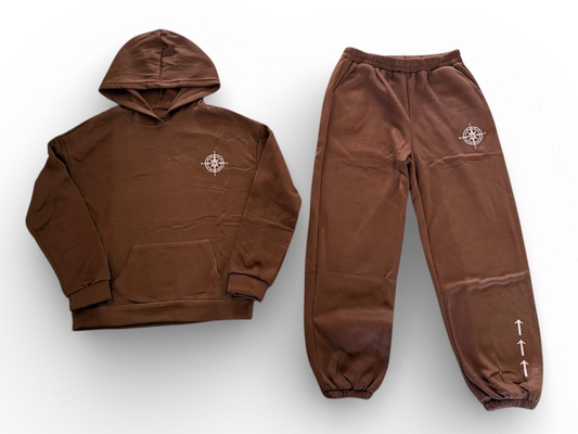 Brown "M$N" Sweatsuit