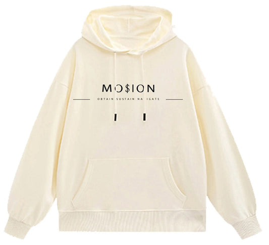 Beige Unisex "Mosion" Hoodie